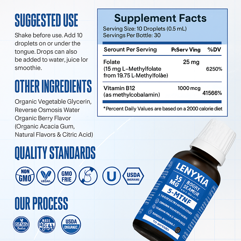 Lenyxia™ NeuroDrops – Fast Acting Cognitive Support for Focus & Mood Balance